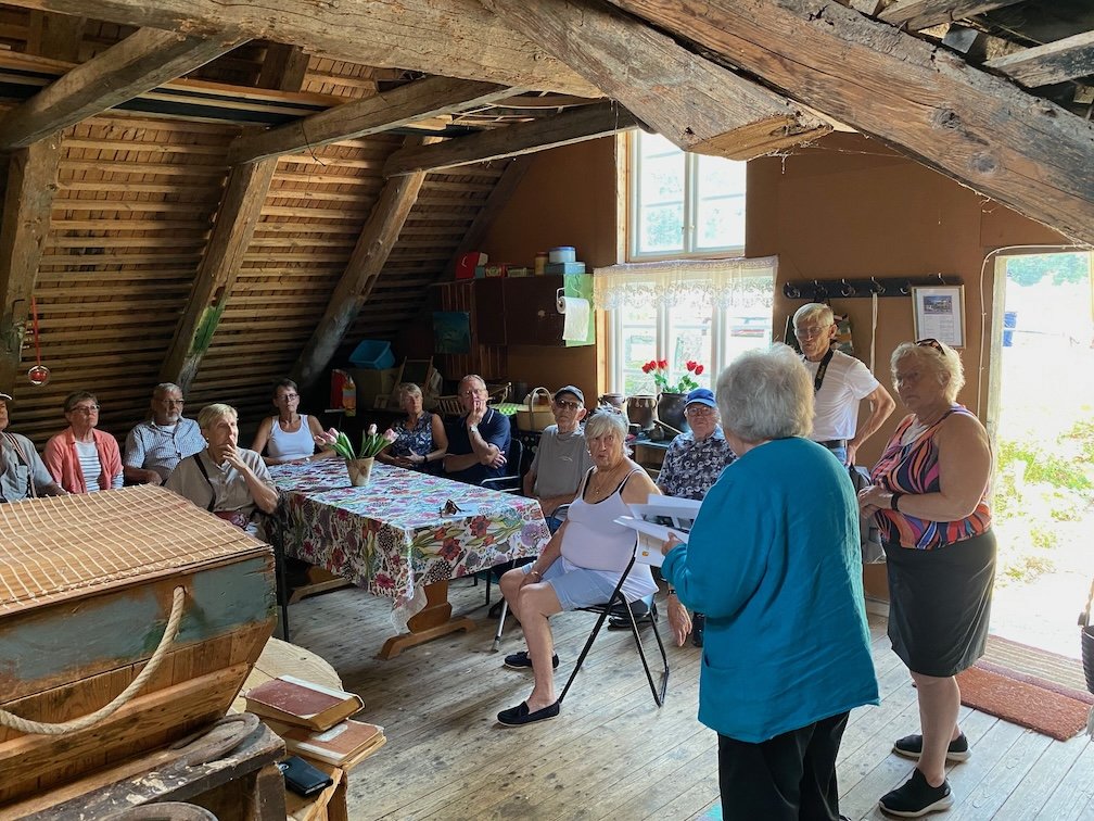 Christina Persson berättar om kvarnen